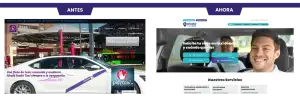 antes ahora web